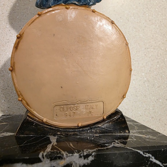 Fontanini Depose Italy Lady Clown Circus Umbrella Carrara Marble Kitschy Vintage - Picture 4 of 8